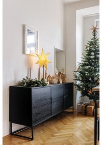 Biely keramický lampáš Kähler Design Long Church, výška 10 cm