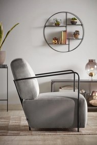 Čierna poschodová kovová polica 55 cm Across – Kave Home