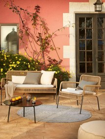 Čierny konferenčný stôl Kave Home Ulrich, ⌀ 70 cm