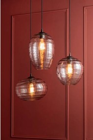 Sivé sklenené závesné svietidlo, výška 21 cm Sphere - Leitmotiv