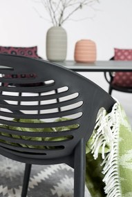 Čierne záhradné kreslo Bonami Essentials Joanna