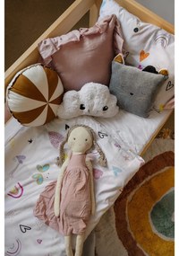 Detský ručne vyrobený koberec Nattiot Rainbow, ø 110 cm