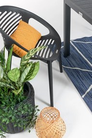 Čierne záhradné kreslo Bonami Essentials Joanna
