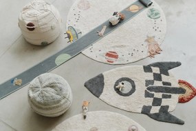 Krémovobiely detský sedací vak Solar System – Lorena Canals