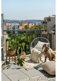 Béžový vankúšový puf Bonami Essentials Knit