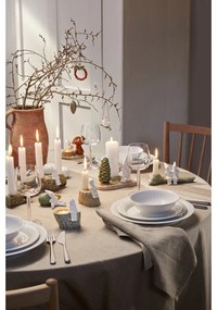 Set bielej soľničky a koreničky z porcelánu Kähler Design Hammershoi