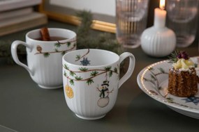 Biely porcelánový svietnik Kähler Design Hammershoi, ⌀ 7,5 cm