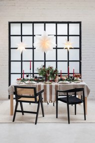 Biela závesná svetelná dekorácia s vianočným motívom ø 70 cm Sombra – Markslöjd