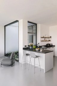 Sivá plastová barová stolička (výška sedadla 67,5 cm) Whitby – Unique Furniture