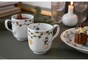 Biely porcelánový svietnik Kähler Design Hammershoi, ⌀ 7,5 cm