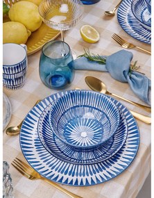 Súprava 4 koktailových pohárov s okrajom v zlatej farbe Lyngby Glas Palermo, 315 ml