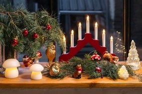 Sklenená ručne vyrobená vianočná ozdoba 13 cm Owl – Sass &amp; Belle