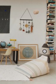 Krémový prateľný ručne tkaný bavlnený detský koberec 170x240 cm Stardust – Lorena Canals