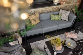 Grafitovosivá trojmiestna záhradná pohovka Bonami Selection Bellisima