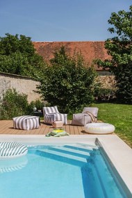 Bielo-sivý záhradný sedací vak – Bonami Essentials