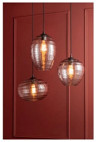 Sivé sklenené závesné svietidlo, výška 21 cm Sphere - Leitmotiv