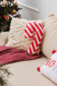 Zamatový dekoračný vankúš s vianočným motívom 60x30 cm Ho Ho Ho – Catherine Lansfield