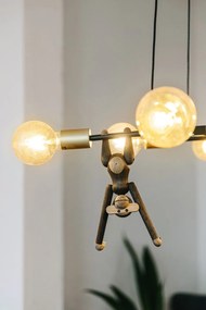 Soška z masívneho dubového dreva Kay Bojesen Denmark Monkey Hanging