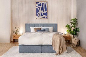 Modrá boxspring posteľ 180x200 cm Olia Bold Line – Bonami Selection