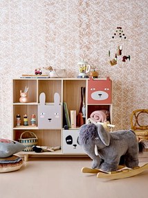 Detská knižnica z masívu pavlovnie 107x89 cm Calle - Bloomingville Mini