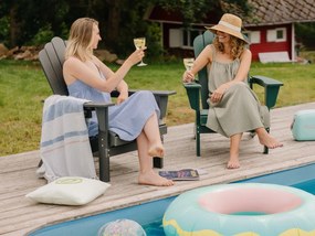 Zelené plastové záhradné kreslo Adirondack – Bonami Selection