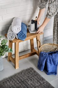 Sivá bavlnená kúpeľňová predložka Zone Tiles, 80 x 50 cm