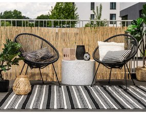 Čierne záhradné kreslo z umelého ratanu Bonami Selection Avocado