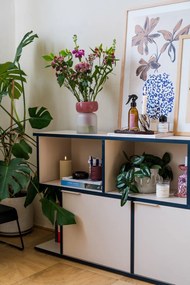 Ružová sklenená váza (výška 19 cm) Kelse – Kave Home