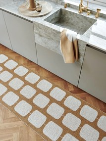 Utierka s prímesou ľanu 46x66 cm Vera Ochre – Pappelina