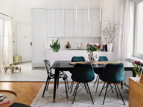 Biele závesné svietidlo Sollux Fideus Single