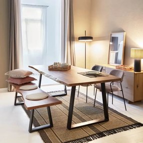 Jedálenský stôl s doskou z akácie v prírodnej farbe 90x180 cm Alaia – Kave Home