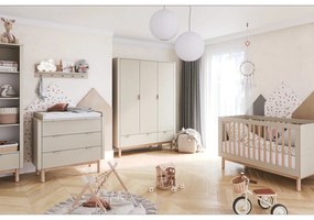 Krémová postieľka 70x140 cm Miloo – Pinio