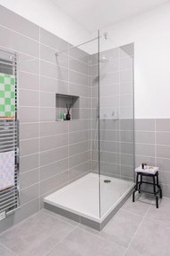 Modro-ružový uterák z bio bavlny 50x90 cm Retro - Mette Ditmer Denmark