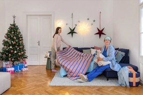 Biela vianočná svetelná dekorácia ø 75 cm Solvalla – Markslöjd