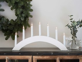 Biela vianočná svetelná dekorácia Atle – Markslöjd