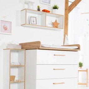 Biela detská knižnica 30x91 cm Finn – Roba