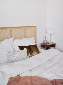 Stolová lampa v mosadznej a bielej farbe Markslöjd Sober