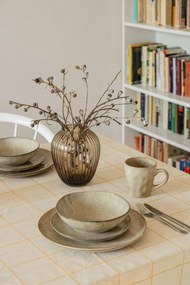 Hnedá sklenená váza Kähler Design Hammershøi, výška 18,5 cm