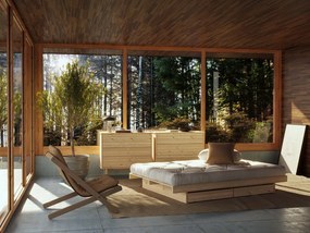 Skladacie kreslo Karup Design Boogie Raw/Wheat Beige