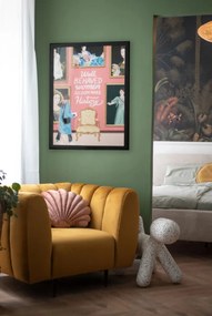 Béžová čalúnená dvojlôžková posteľ bez roštu 180x200 cm Mattis Cord – Meise Möbel