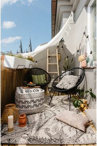 Čierne záhradné kreslo z umelého ratanu Bonami Selection Avocado