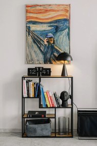 Čierna stolová lampa Leitmotiv Sublime, výška 35 cm