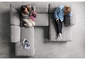Svetlosivý koncový otvorený modul pohovky Bonami Selection Fairfield, ľavý roh