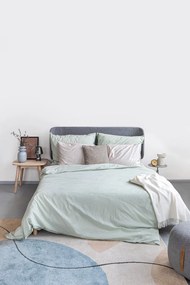 Súprava 2 béžových obliečok na vankúš z bavlneného saténu Bianca Standard, 50 x 75 cm