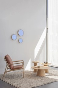 Kožené kreslo v hnedo-prírodnej farbe Dedo – Gazzda