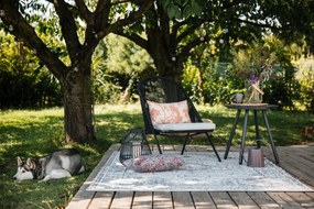 Sivý záhradný stôl Bonami Essentials Lounge, ø 51 cm