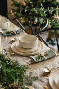 18-dielna súprava béžovej kameniny Bonami selection Malia