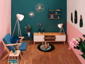 Hodiny v zlatej farbe Karlsson Sunburst, ø 50 cm