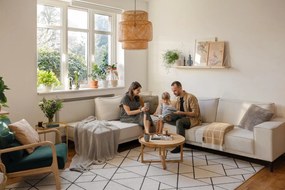 Bielo-béžová rohová pohovka (ľavý roh) Copenhagen – Scandic