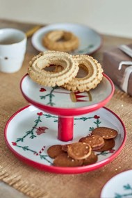 Etažér s vianočným motívom z kameniny Yule – Bloomingville